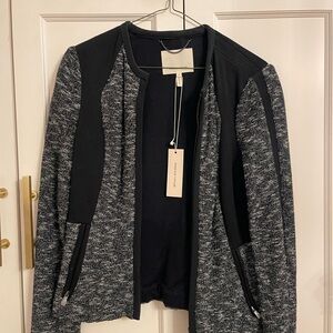 Rebecca Taylor Black and Gray Blazer